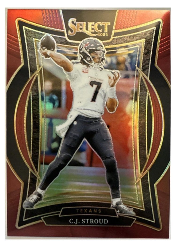2024 Panini Select Base Set C.J. Stroud Maroon Prizm #42 card