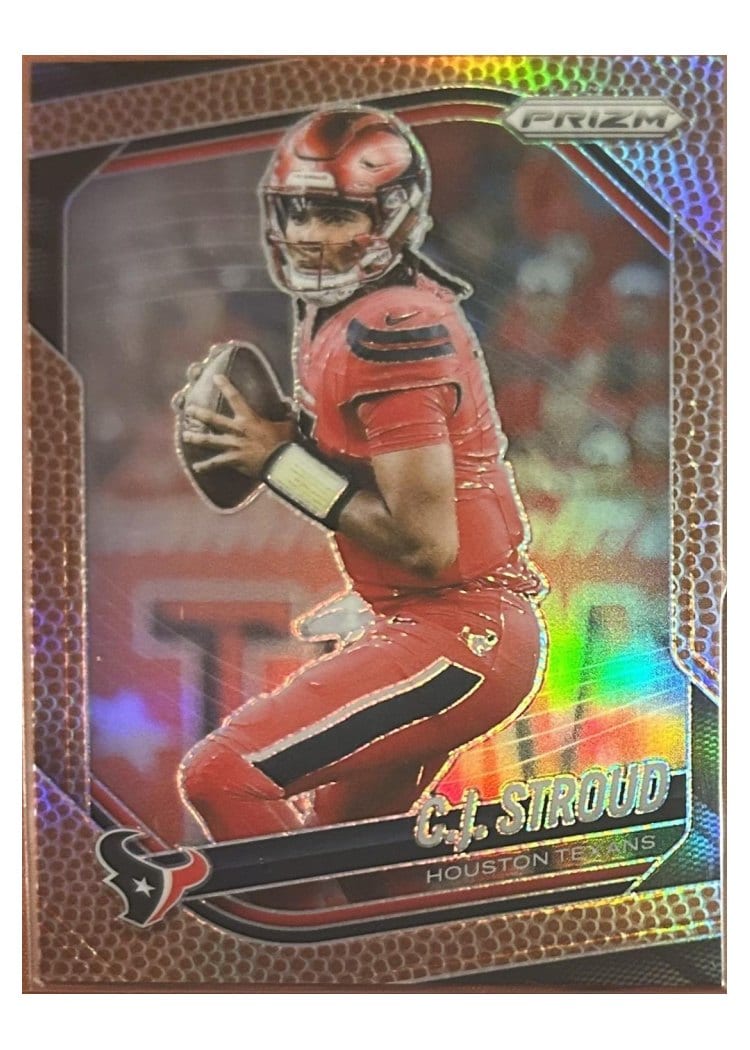 2025 Panini Prizm Base Set C.J. Stroud Pigskin #143 card