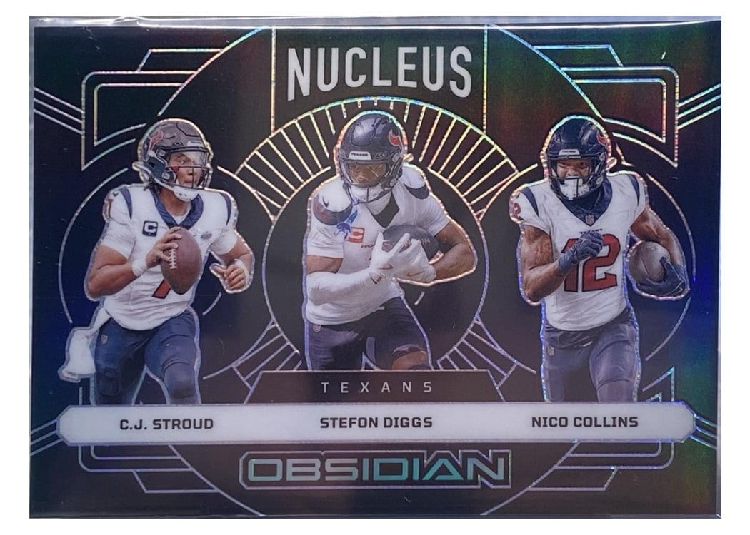2024 Panini Obsidian Nucleus C.J. Stroud/Nico Collins/Stefon Diggs #3 card