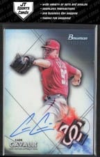 2021 Bowman Sterling Prospect Autographs Cade Cavalli #BSPA-CC card