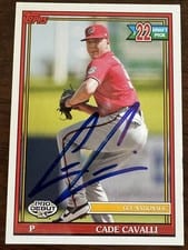 2021 Topps Pro Debut Autographs Cade Cavalli #PD-170 card