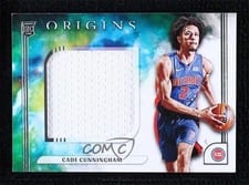 Cade Cunningham 2021-22 Panini Origins Rookie Jumbo Jerseys card