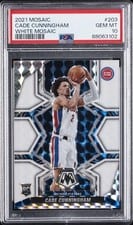 2021 Panini Mosaic Cade Cunningham White #203 card