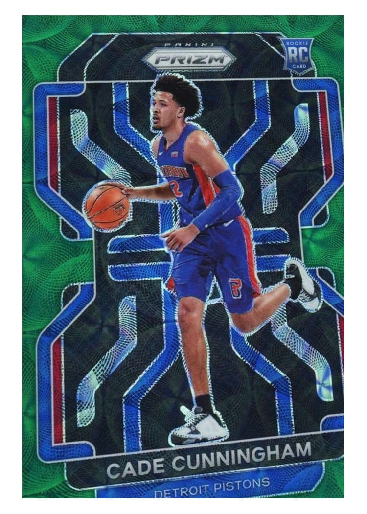 2021 Panini Prizm Cade Cunningham Green Choice Prizm #282 card