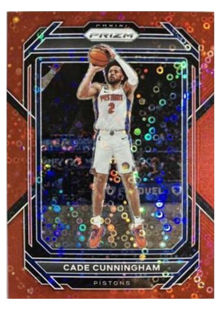 2022-23 Panini Prizm Base Set Cade Cunningham Fast Break Red Prizm #89 card