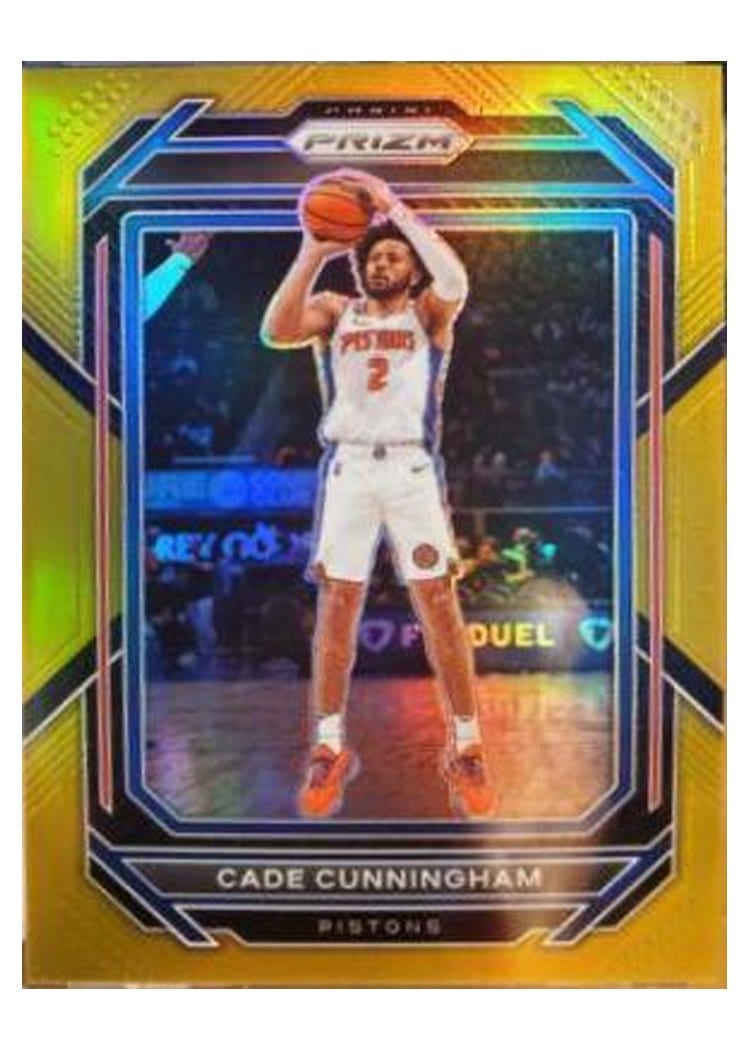 2022-23 Panini Prizm Base Set Cade Cunningham Gold Prizm #89 card