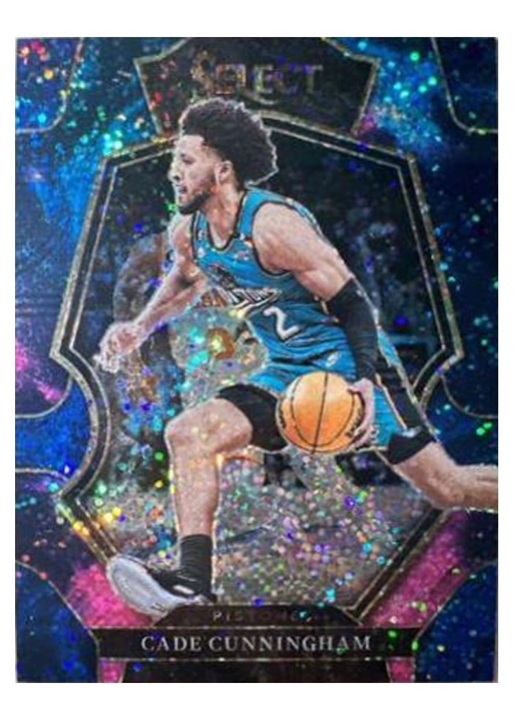 2022-23 Panini Select Base Set Cade Cunningham Cosmic Prizm #118 card