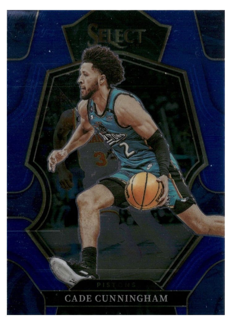 2022-23 Panini Select Base Set Cade Cunningham Blue Retail #118 card