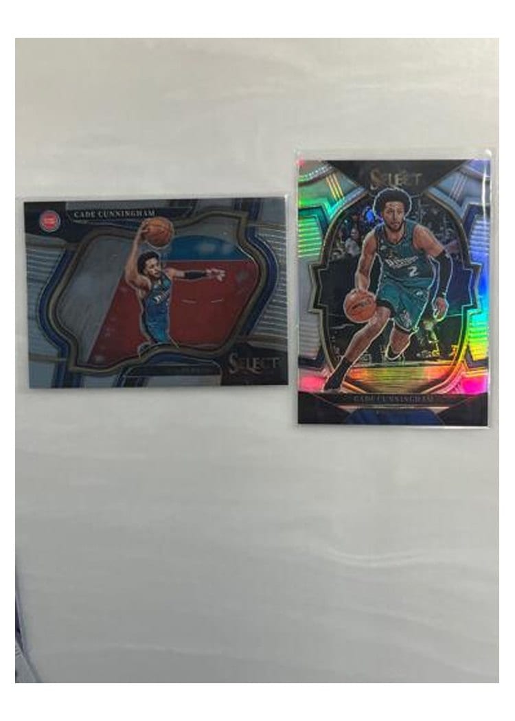 2022-23 Panini Select Base Set Cade Cunningham Silver Prizm #218 card
