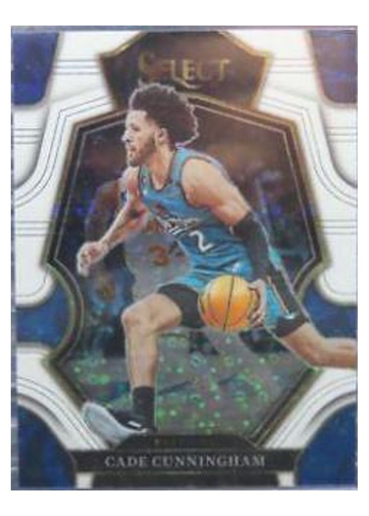 2022-23 Panini Select Base Set Cade Cunningham White Disco Prizm #218 card