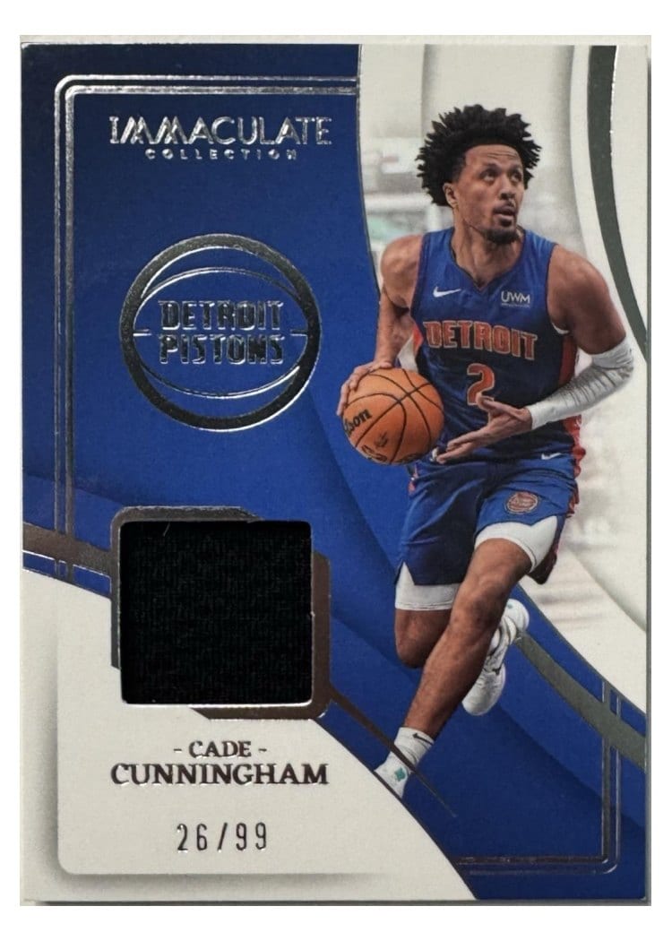 2023-24 Panini Immaculate Collection Materials Cade Cunningham #24 card