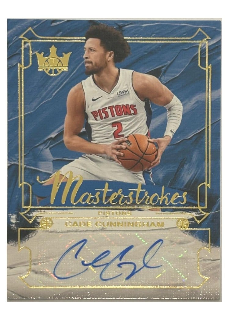 2024-25 Panini Court Kings Masterstrokes Autographs Cade Cunningham #MS-CUN card