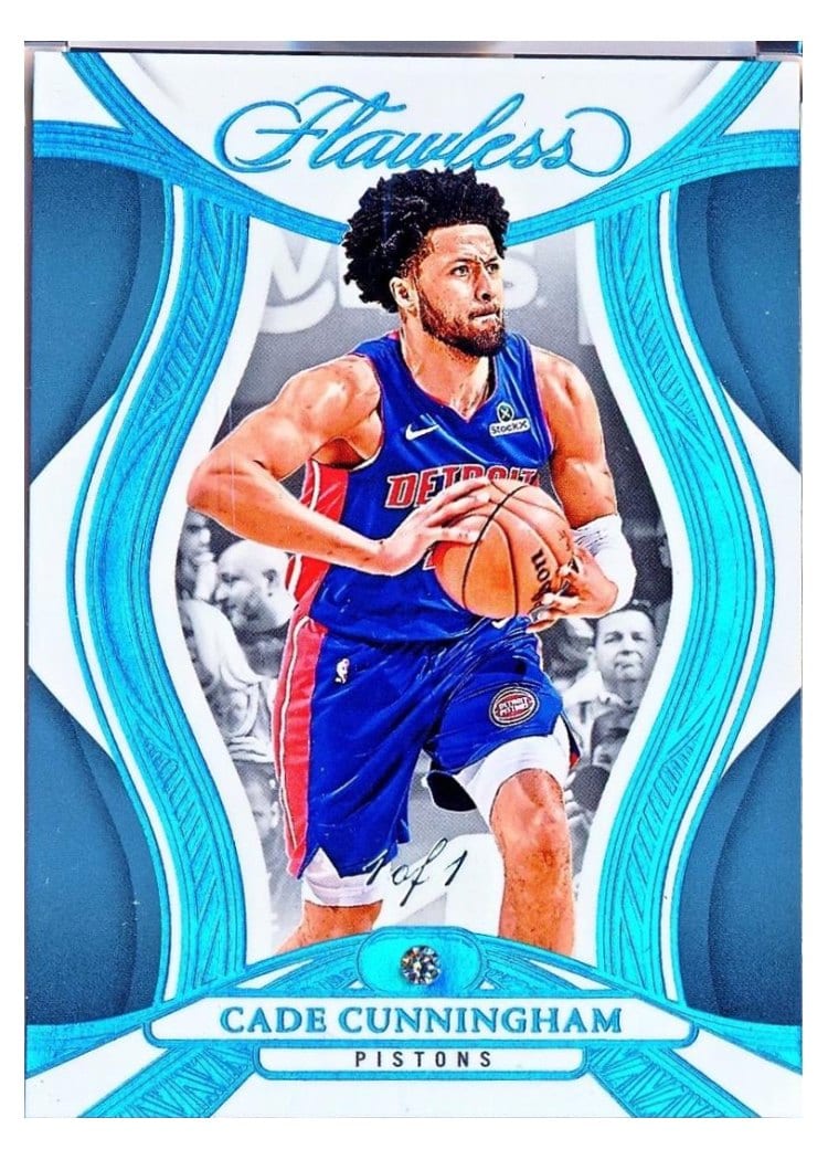 2024-25 Panini Flawless Base Gems Cade Cunningham #54 card