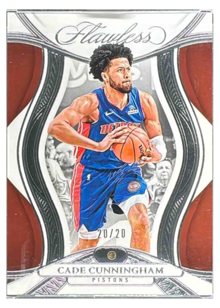 2024-25 Panini Flawless Base Gems Cade Cunningham #54 card