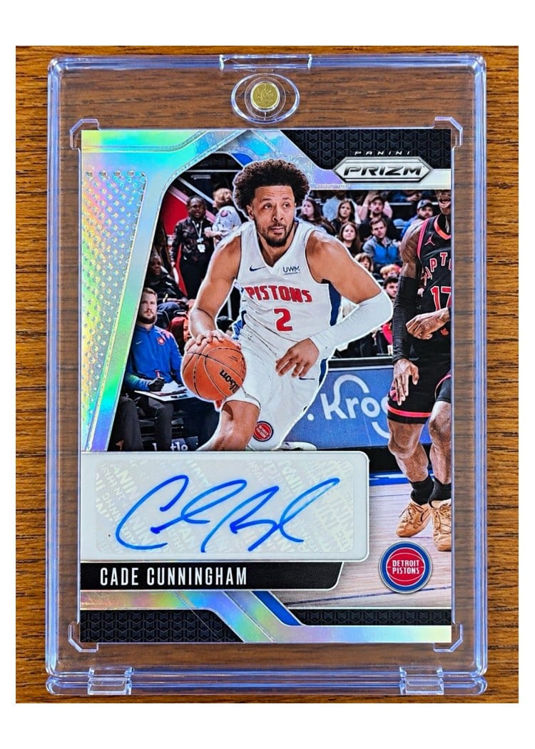 2024-25 Panini Prizm Signatures Cade Cunningham #SIG-CCP card