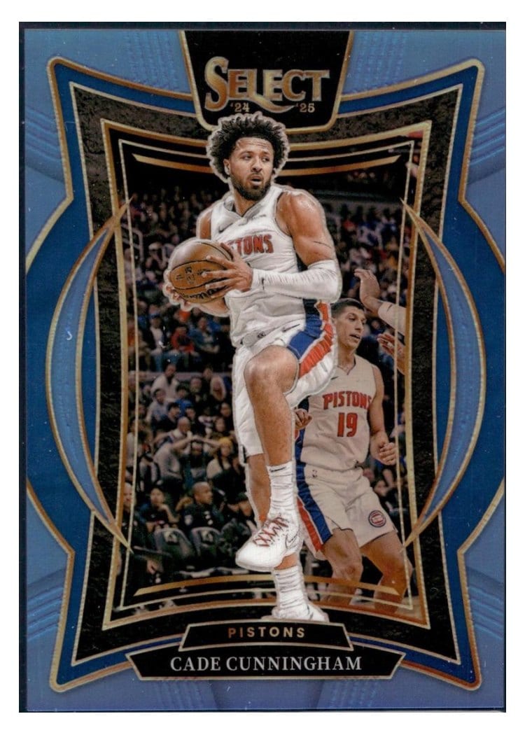 2024-25 Panini Select Base Set Cade Cunningham Light Blue Prizm #65 card