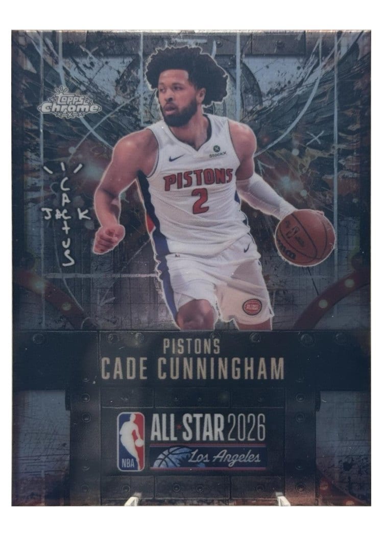 2025-26 Topps Chrome Cactus Jack X NBA All-Star Game Base Set ASG Cade Cunningham #47 card