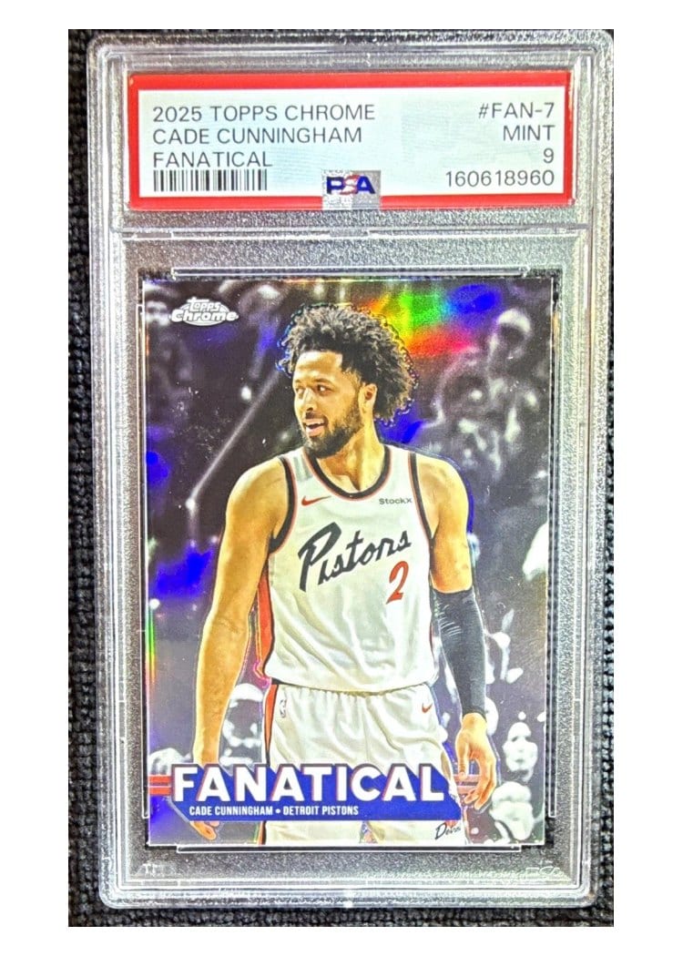 2025-26 Topps Chrome Fanatical Cade Cunningham #FAN-7 card