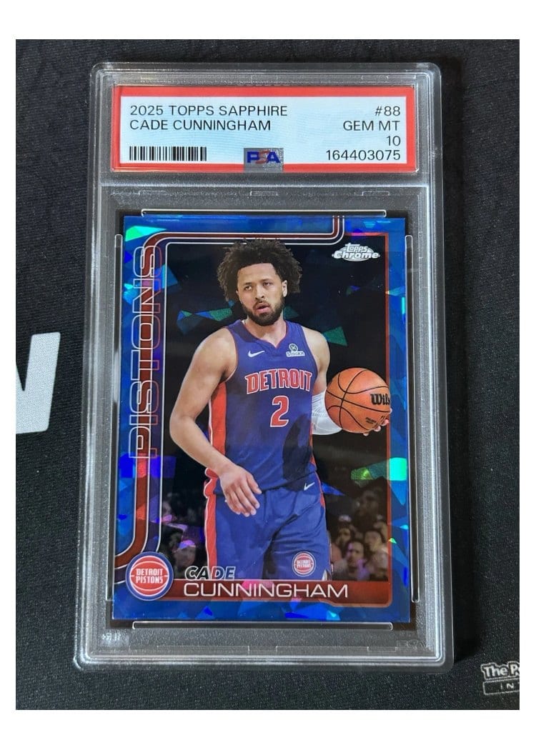 2025-26 Topps Chrome Sapphire Base Set Cade Cunningham #88 card