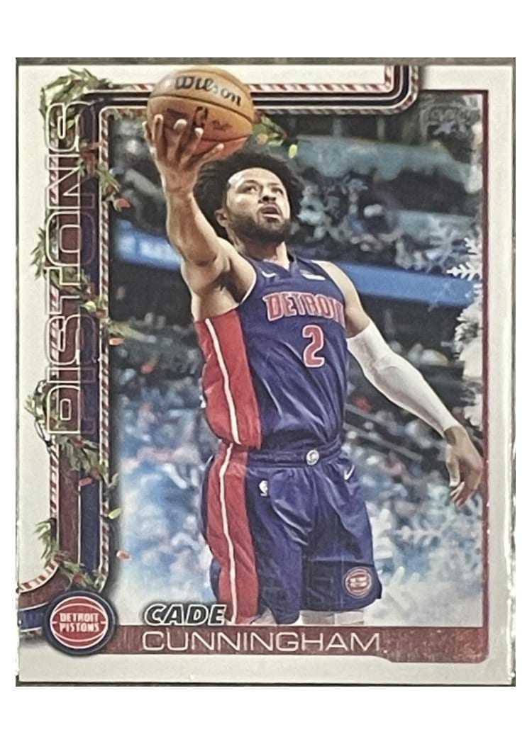 2025-26 Topps Holiday SSP Back Variations Cade Cunningham #SSB-CC card