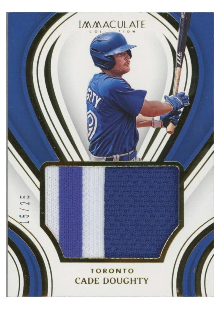 2023 Panini Immaculate Collection Prime Rookies Materials Cade Doughty #PPM-CD card