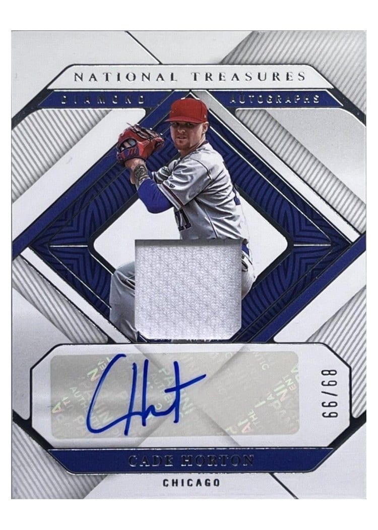 2023 Panini National Treasures Diamond Autographs Cade Horton #5 card