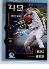 2025 Bowman Bowman Scouts Top 100 Cade Horton #BTP-49 card