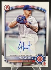 2025 Bowman Prospects Autographs Cade Horton #BPA-CHO