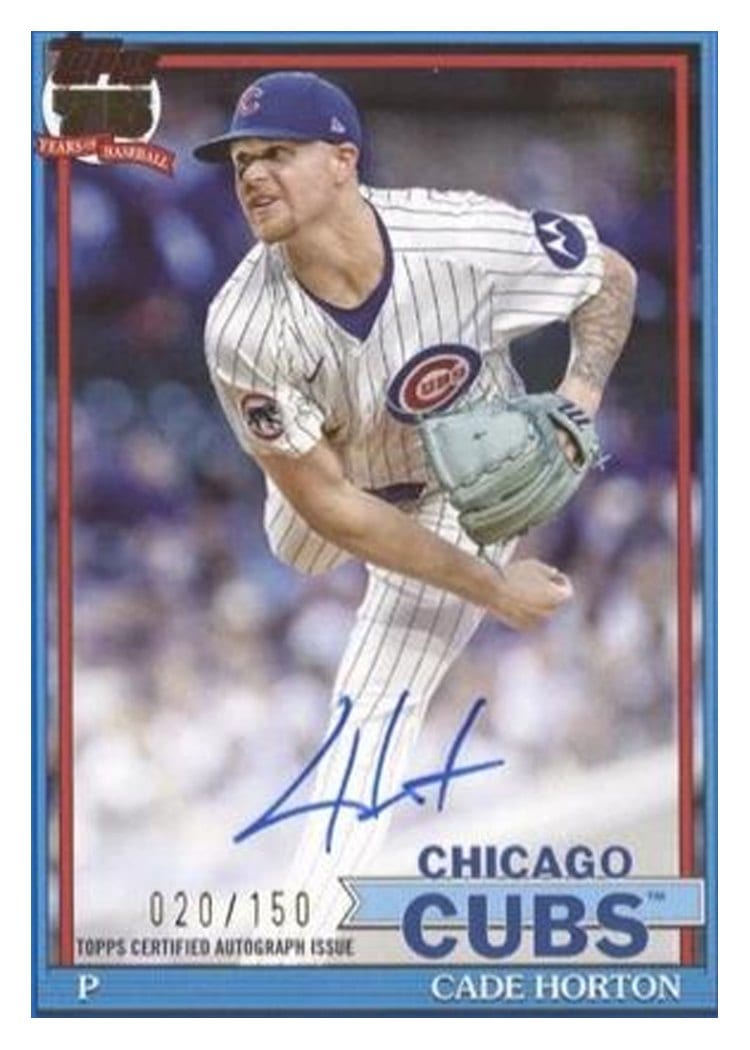 2026 Topps 1991 Topps Autographs Cade Horton #91A-CH card