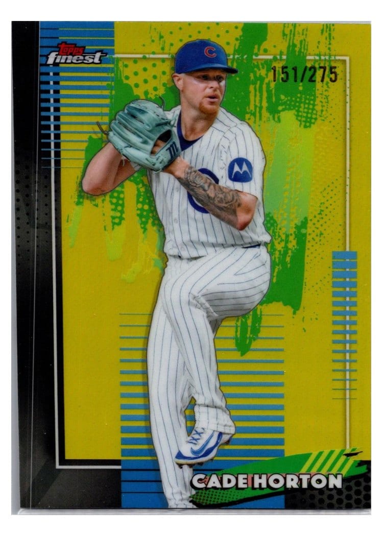 2026 Topps Finest Cade Horton Yellow Refractor #94 card