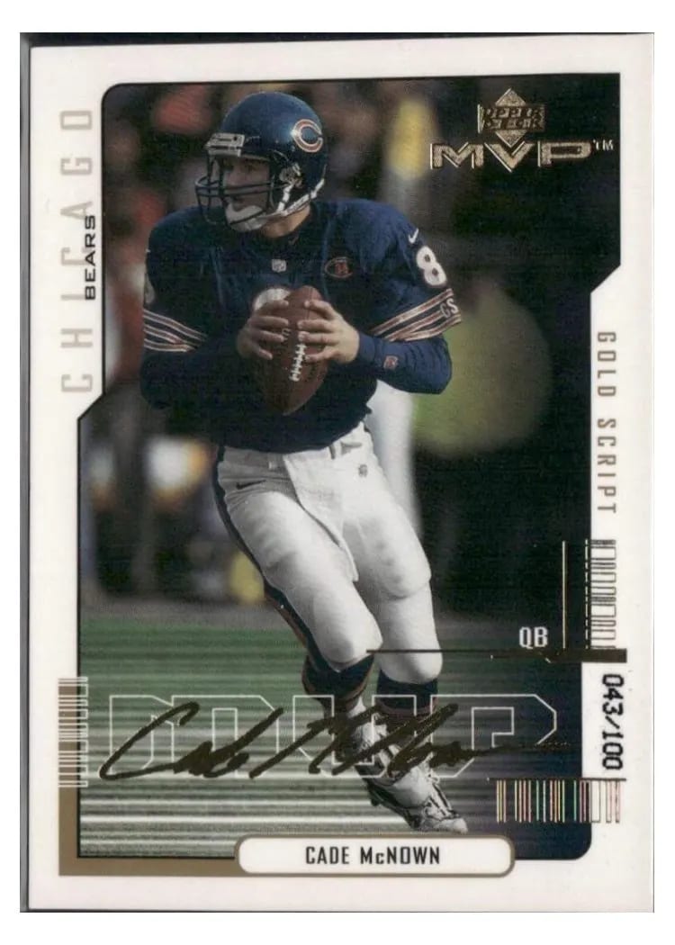 2000 Upper Deck MVP Cade McNown #28 card