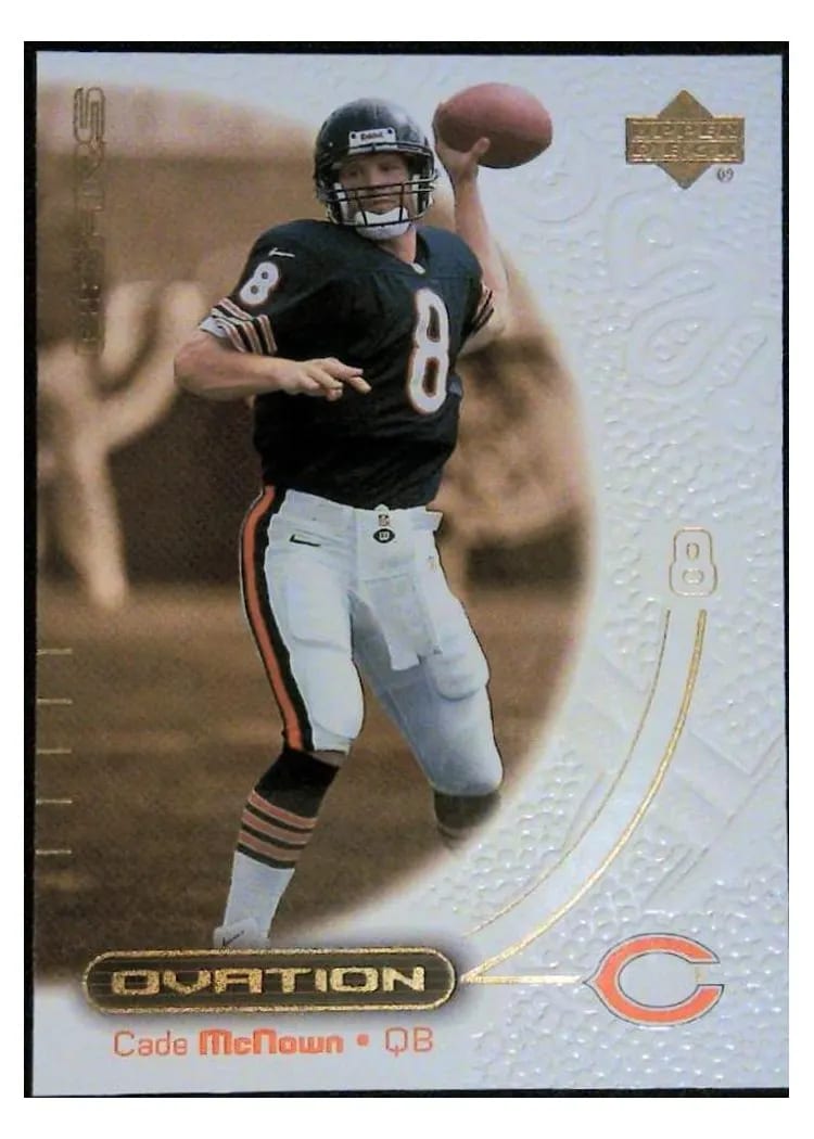 2000 Upper Deck Ovation Cade McNown #9 card