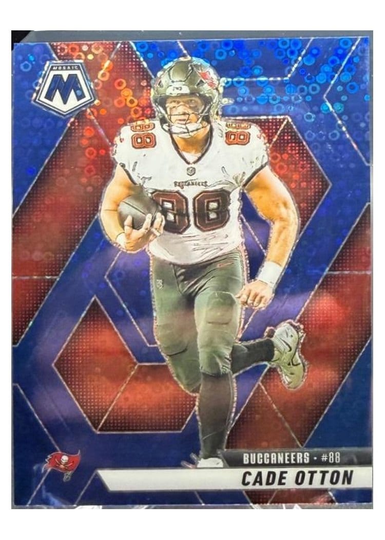 2025 Panini Mosaic Base Set Cade Otton Blue Sparkle #211 card