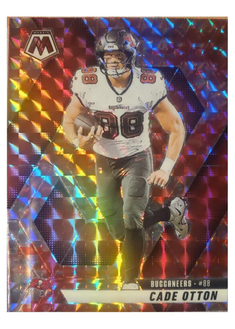 2025 Panini Mosaic Base Set Cade Otton Camo Red #211 card
