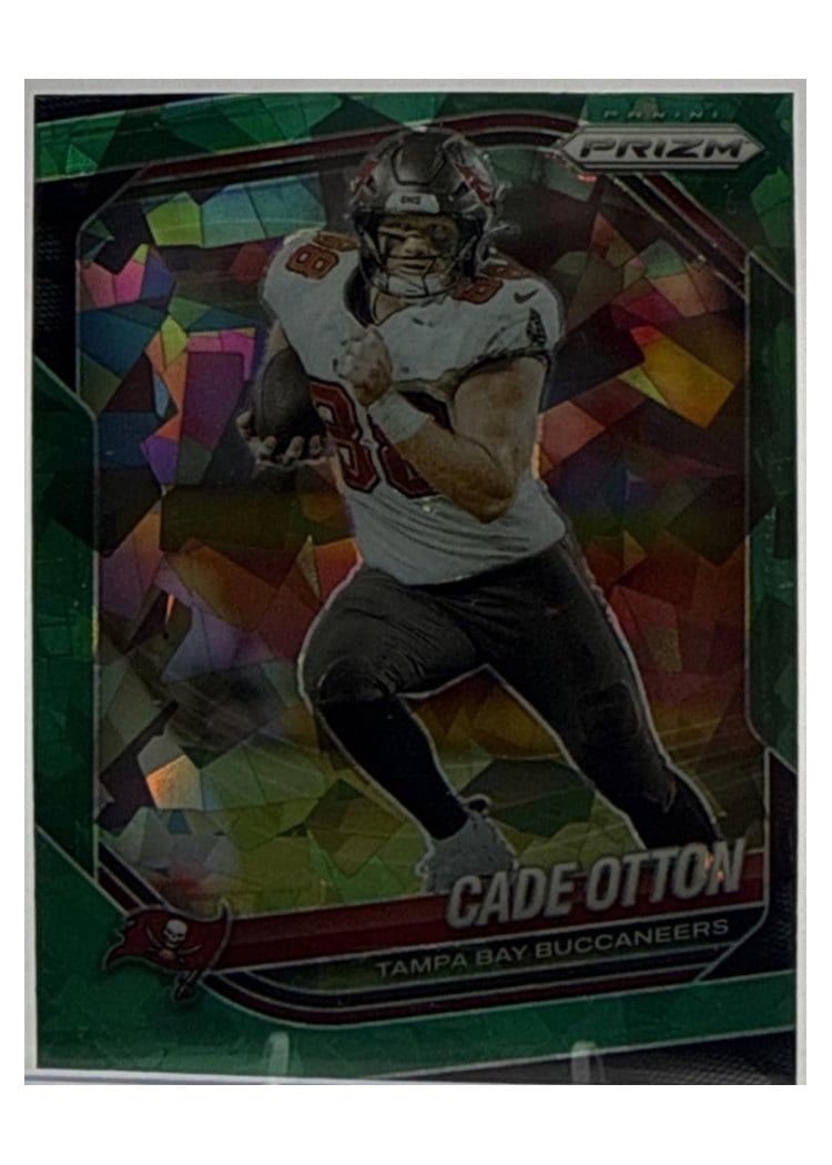2025 Panini Prizm Base Set Cade Otton Green Ice #151 card