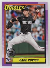 2025 Topps 1990 Topps Baseball (Series One) Cade Povich #T90-69 card