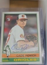 2025 Topps Heritage Real One Autographs Cade Povich #ROA-CP card