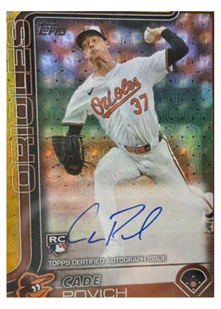 2025 Topps Real One Autographs Cade Povich #25 card