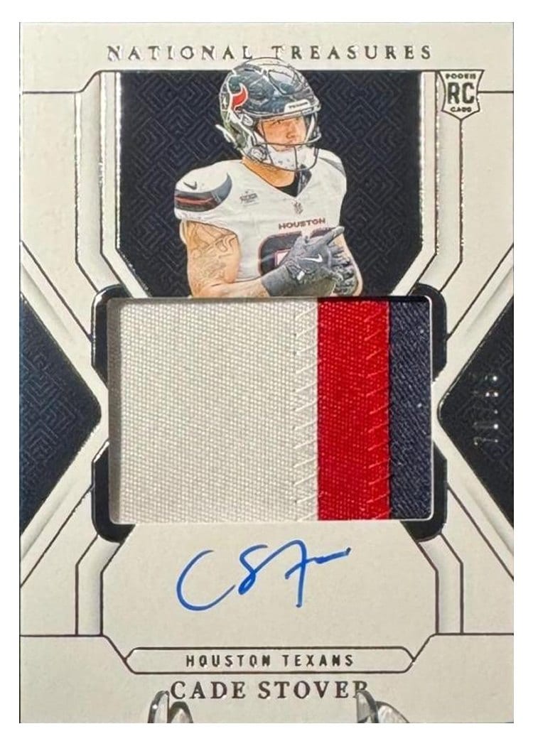 2024 Panini National Treasures Base Set Cade Stover #187 card