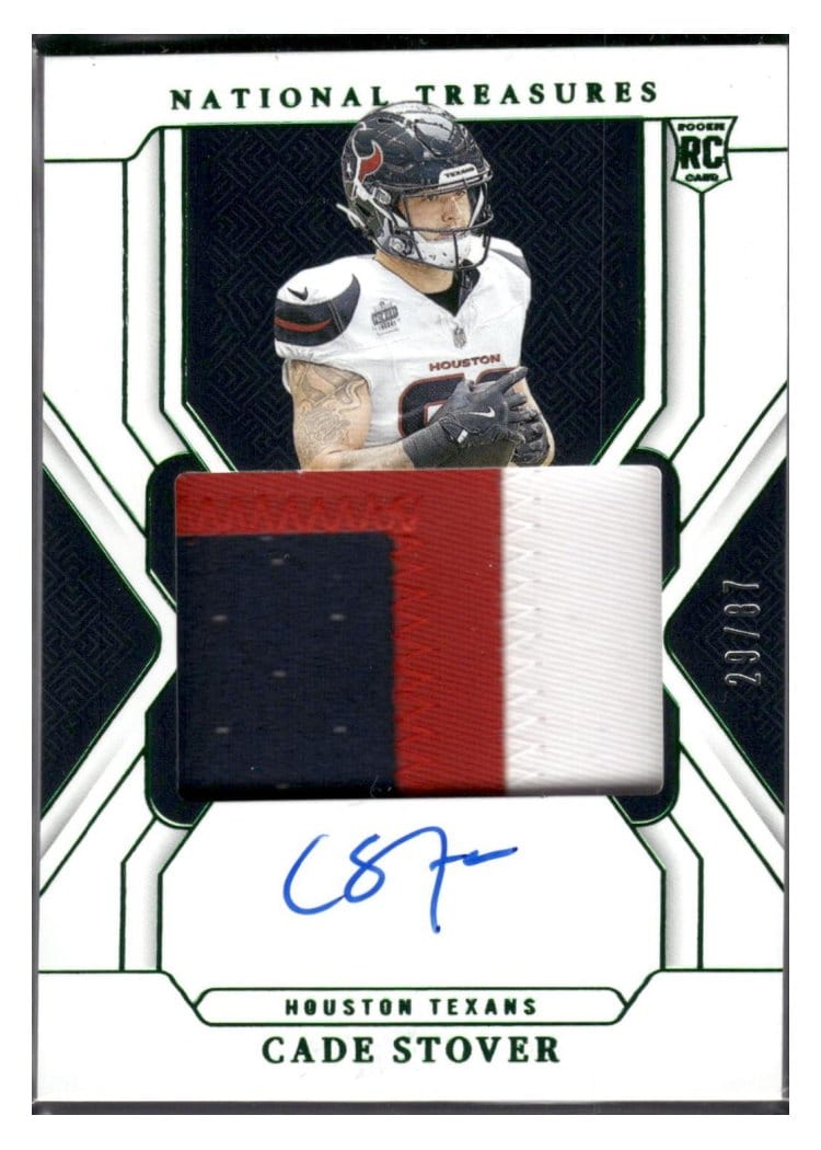 2024 Panini National Treasures Base Set Cade Stover #187 card