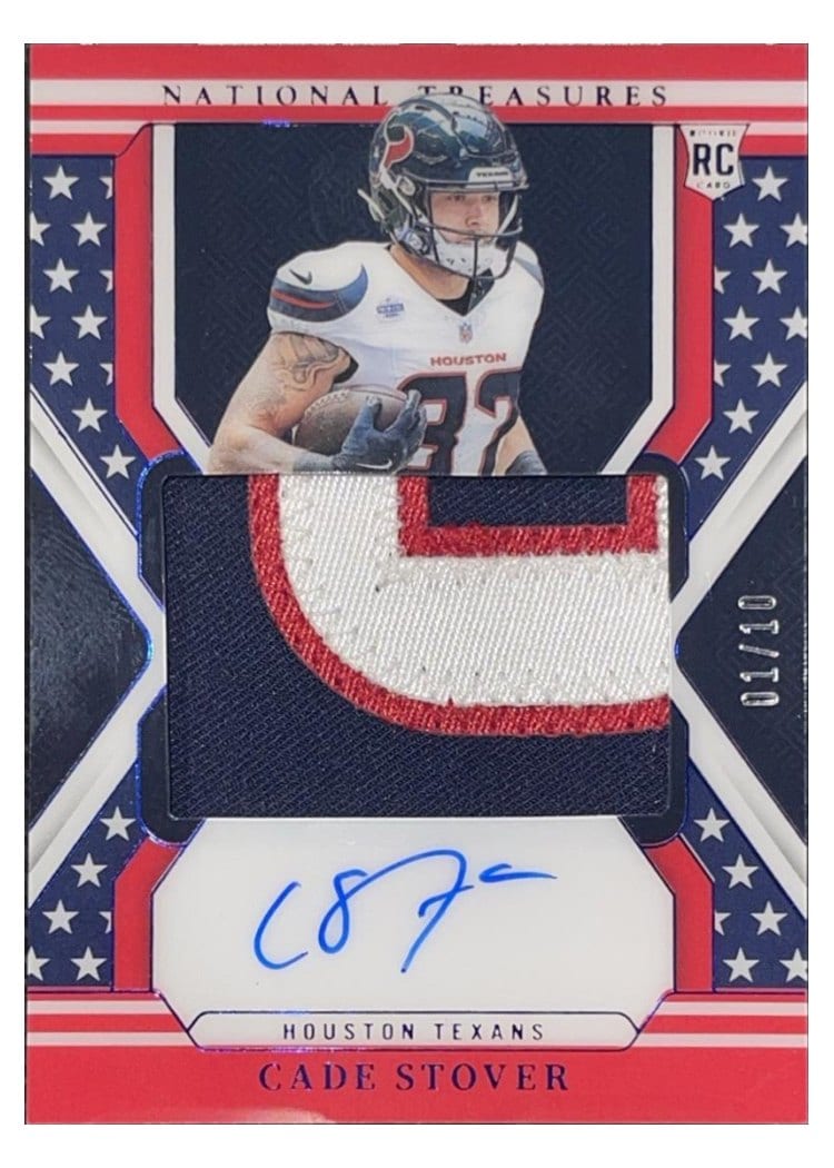 2024 Panini National Treasures Base Set Cade Stover #187 card