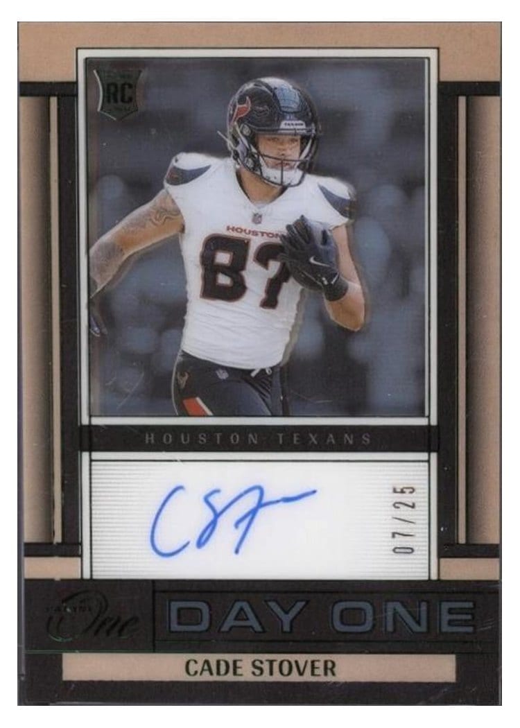 2024 Panini One Day One Autographs Cade Stover #143 card