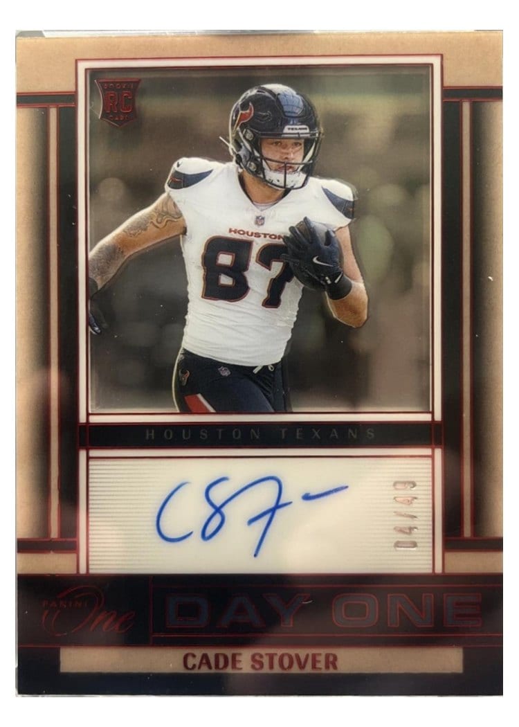 2024 Panini One Day One Autographs Cade Stover #143 card