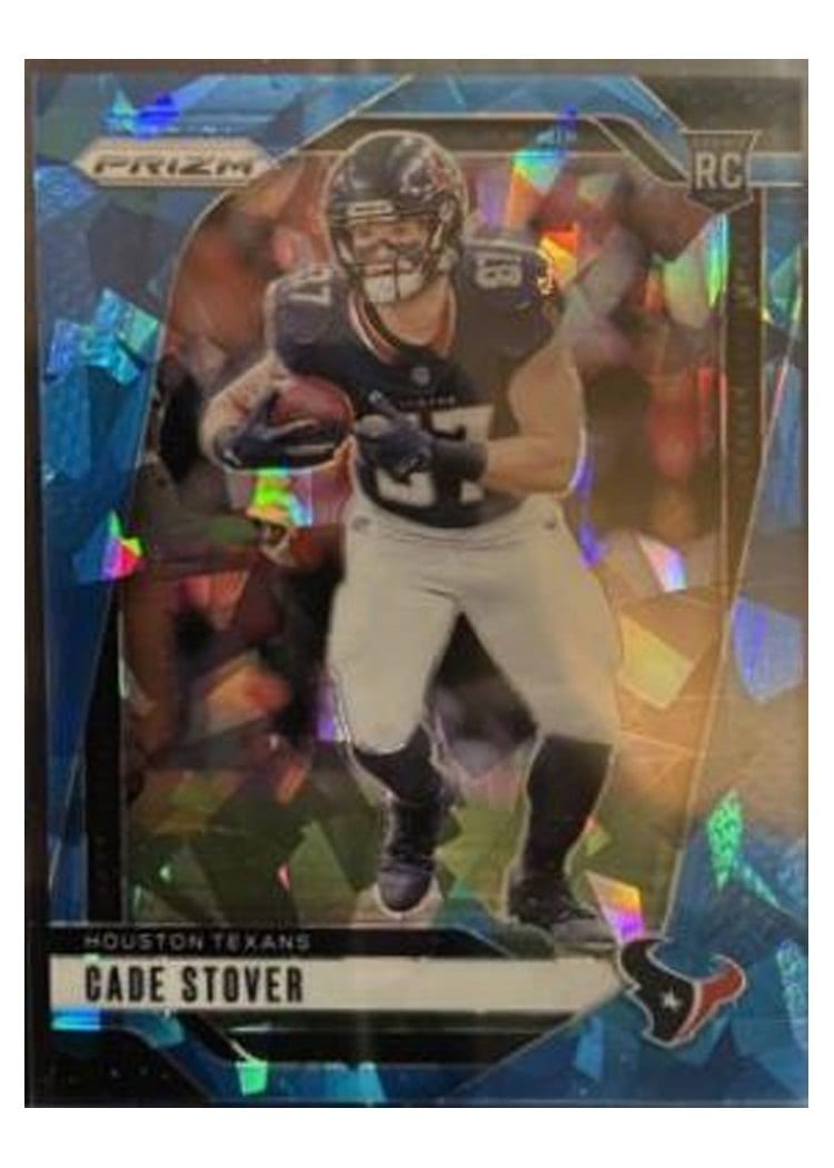 2024 Panini Prizm Base Set Cade Stover Blue Ice #318 card