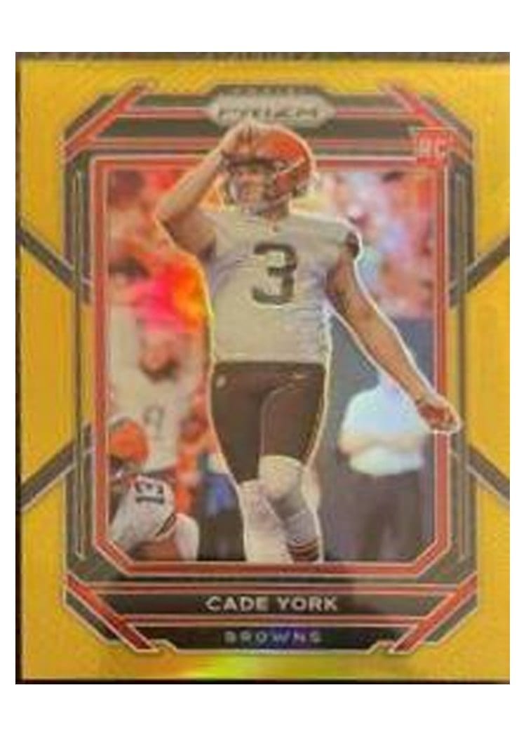 2022 Panini Prizm Base Set Cade York Gold #400 card