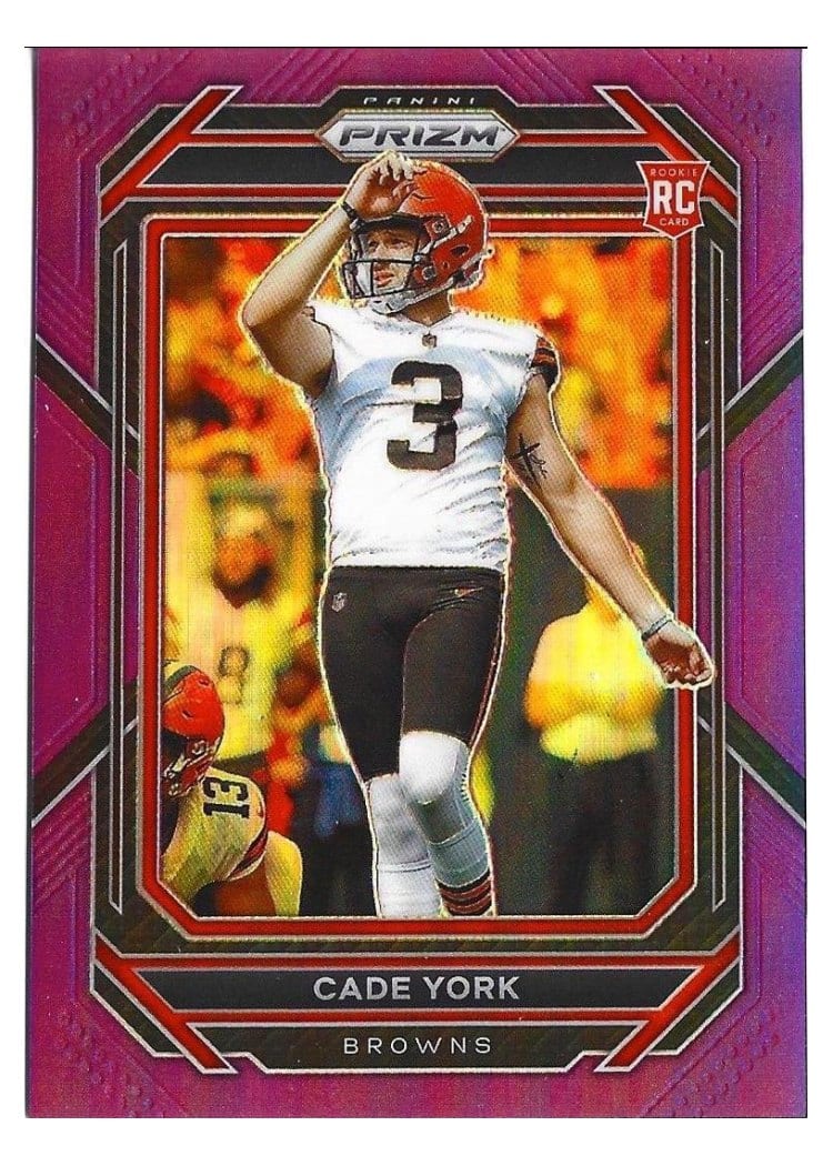 2022 Panini Prizm Base Set Cade York Purple #400 card