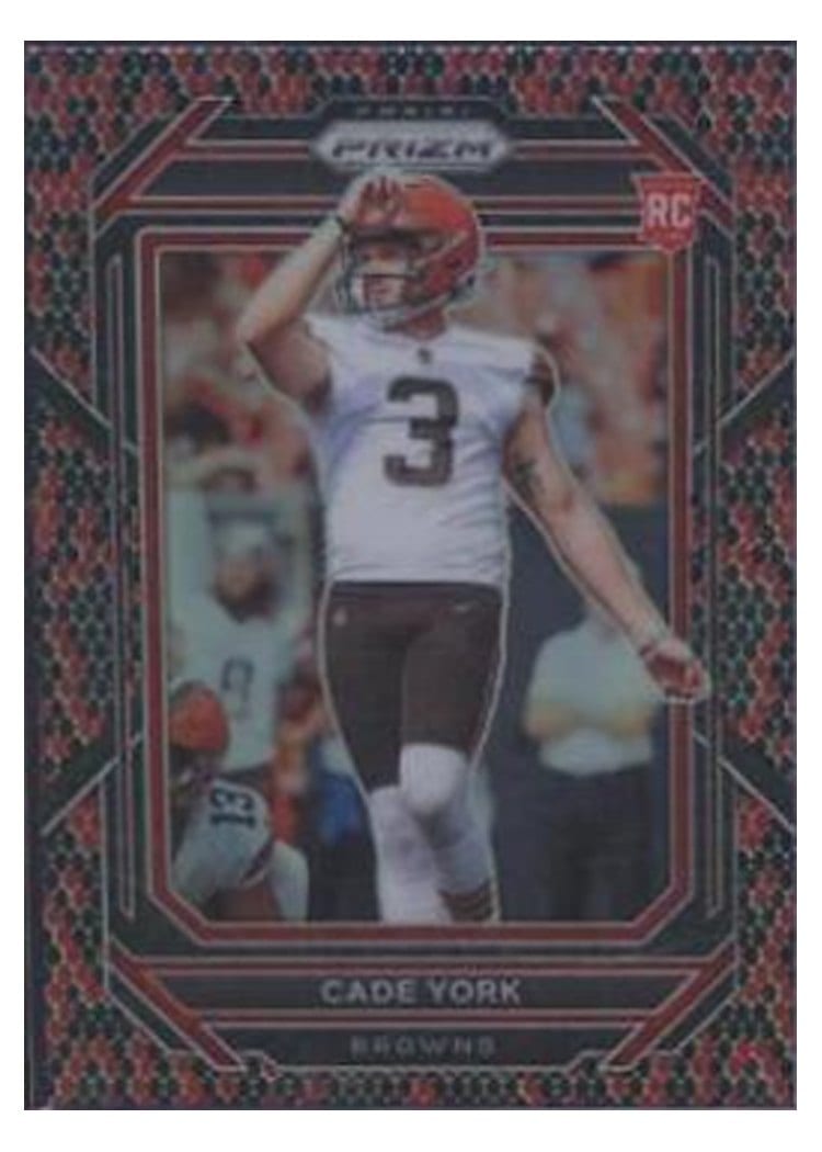 2022 Panini Prizm Base Set Cade York Snakeskin #400 card