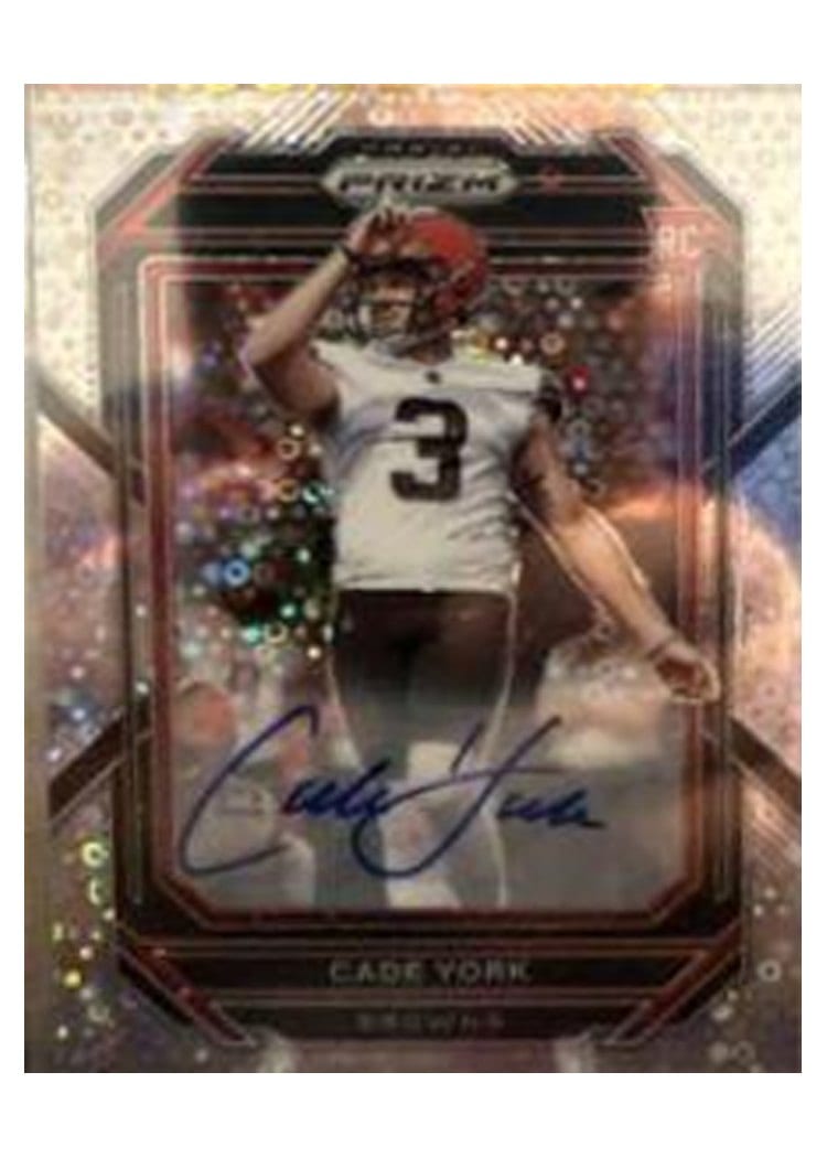 2022 Panini Prizm Base Set Cade York #400 card
