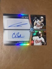 2025 Bowman Draft Prospect Dual Autographs Caden Bodine/Ike Irish #PDA-IB card