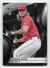 2025 Topps Chrome Black Base Set Caden Dana #93 card